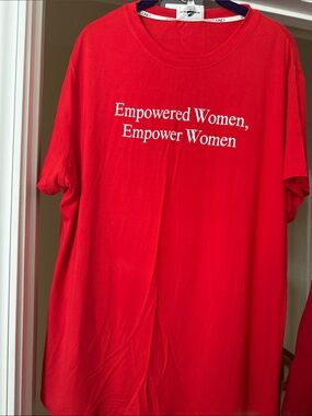 Sassy Jones Red "Empowered Women, Empower Women" Graphic Tee